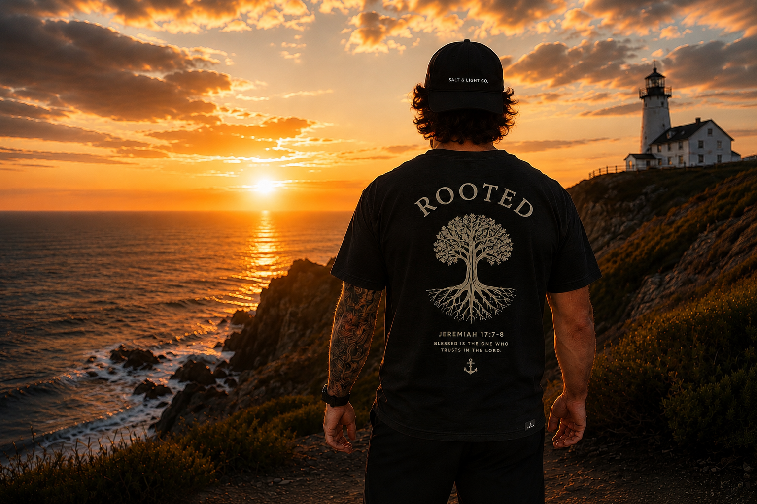 The Rooted Tee | Black
